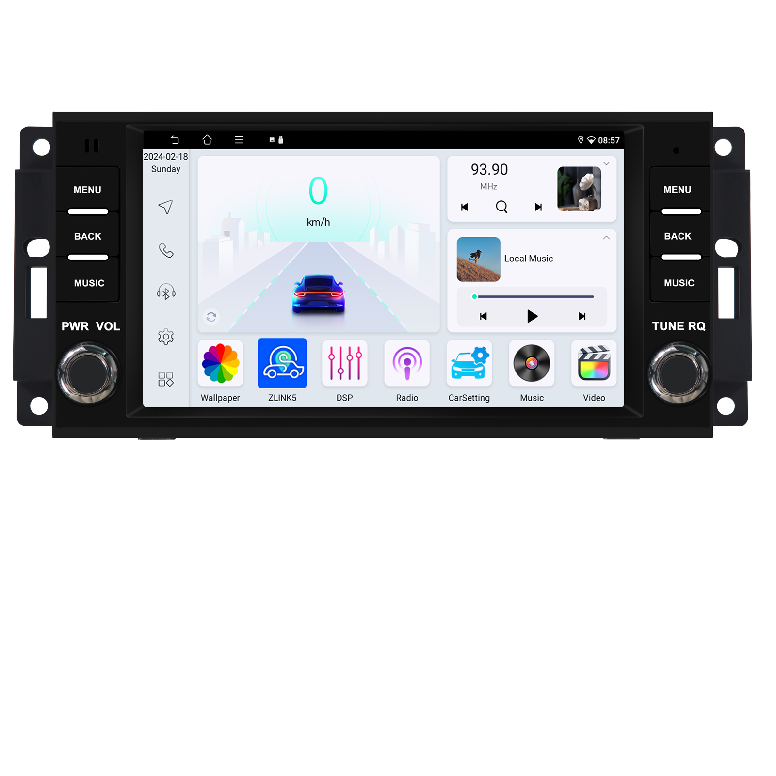 Jmance 7 inch For Jeep BT 5.4 DSP GPS Navigation Car Radio