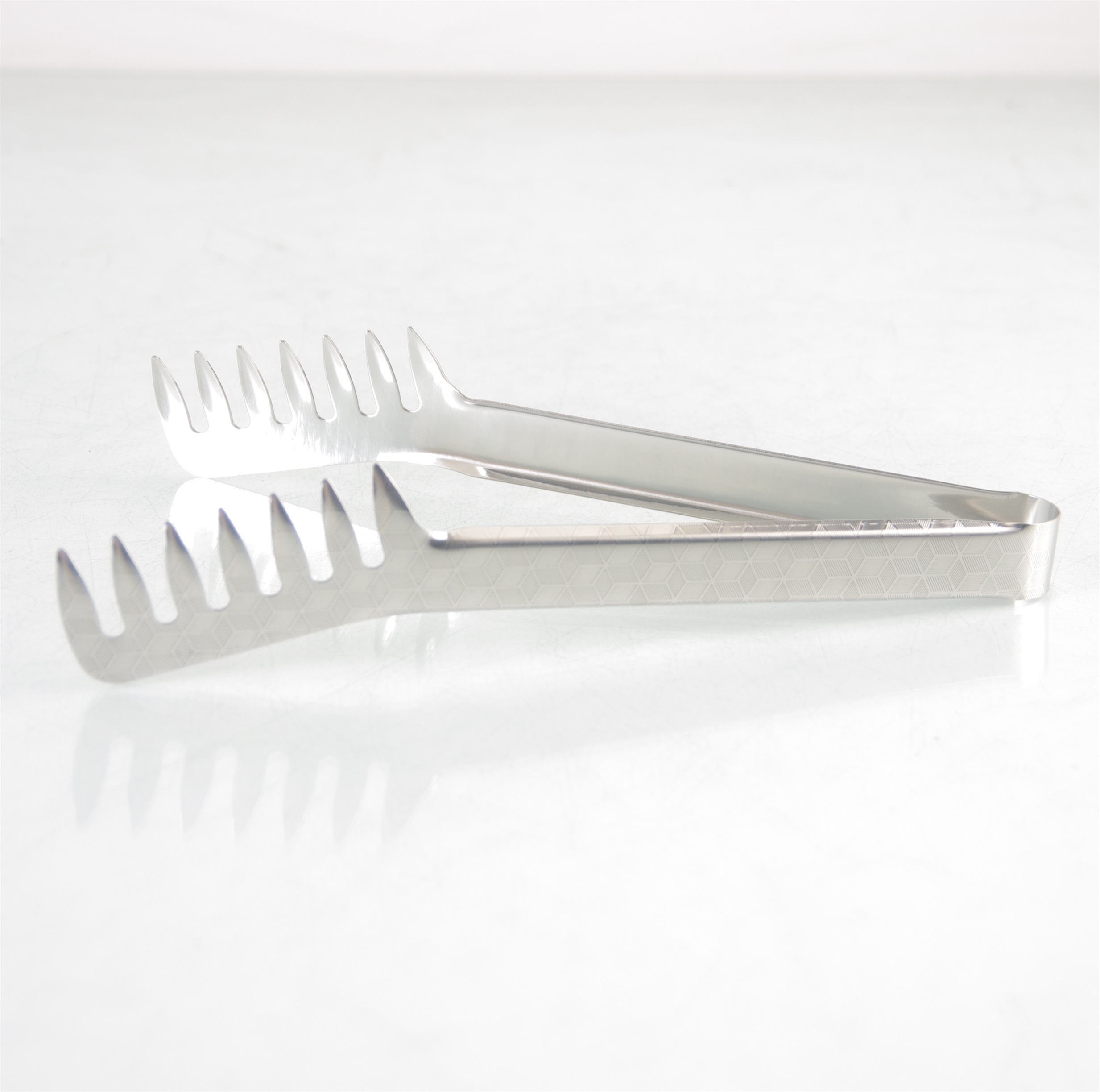 Stainless steel food tongs clips ice tong for canteen restaurant