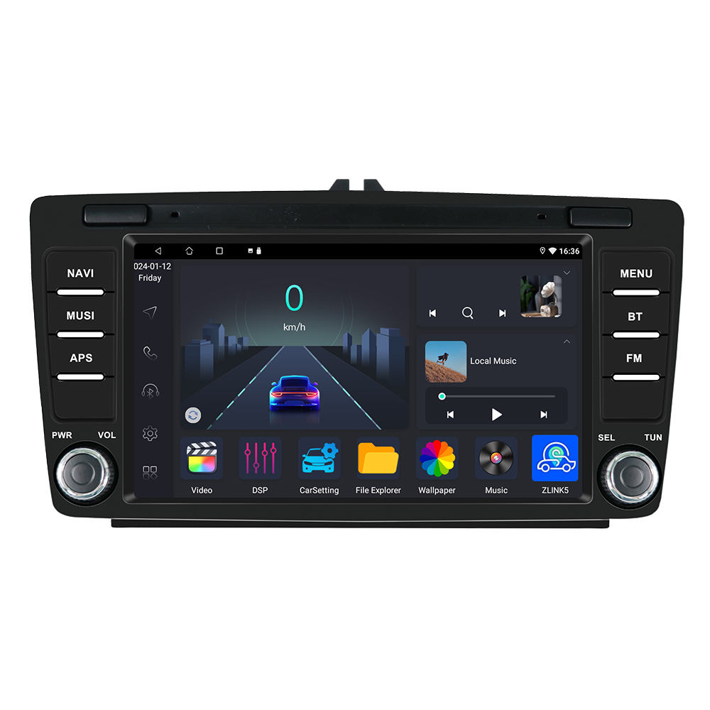 Jmance 8 inch For Skoda Stereo GPS Navigation Multimedia Double Din Car DVD Player