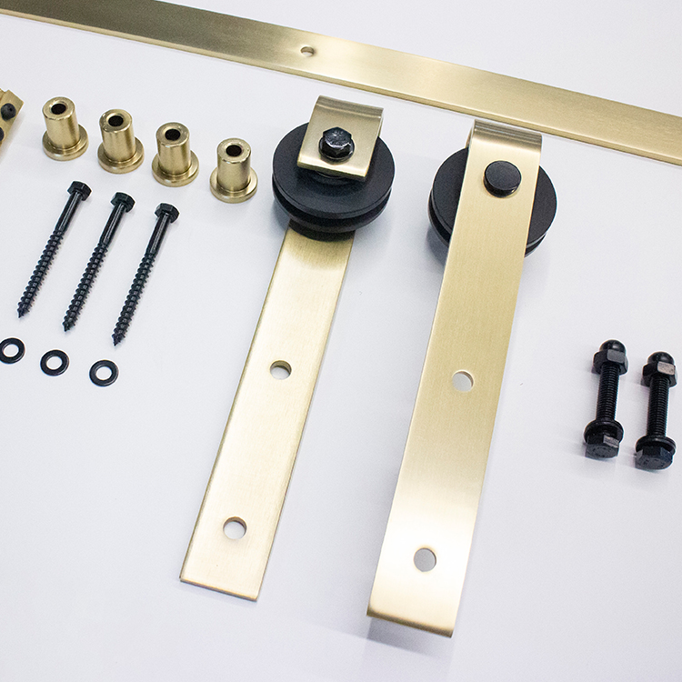 Barn door hardware