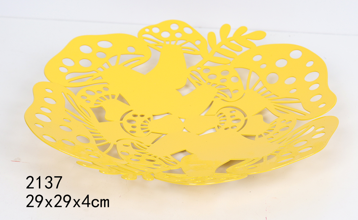 Metal Decoration，fruit Plate