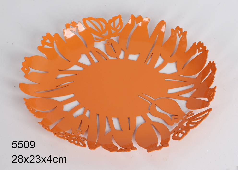 Metal Decoration，fruit Plate