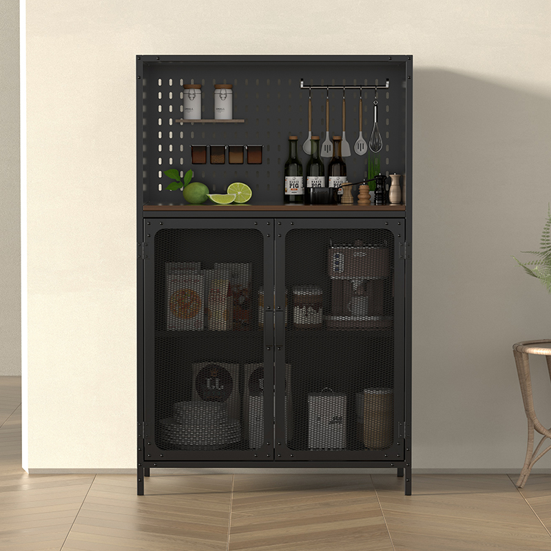 Home Living Room Furniture Industrial style Wine Cabinet