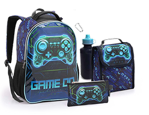 Backpack three-piece set