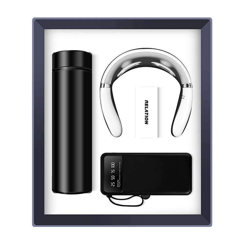 Gift Business gift set, cervical chiroscope, power bank powerbank gift set, thermos mug custom logo