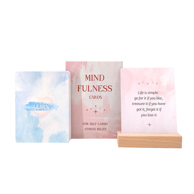 Custom Printed Adult Friend Self Care Positive Daily Card Motivation Mental Health Affirmation Card