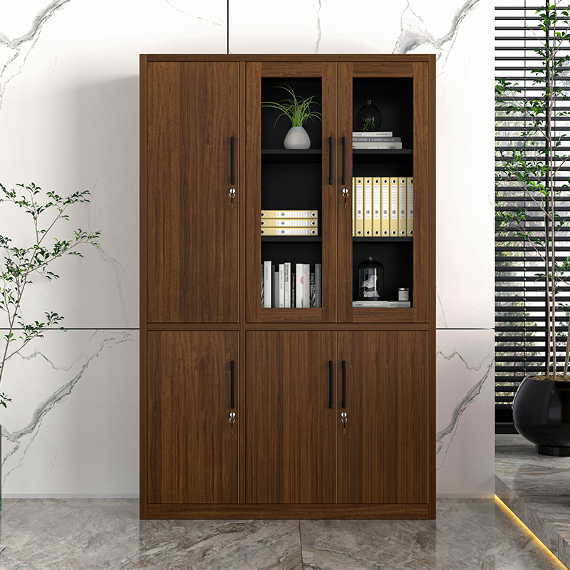 Wood-like Office Furniture Metal Cupboard Filing Cabinet