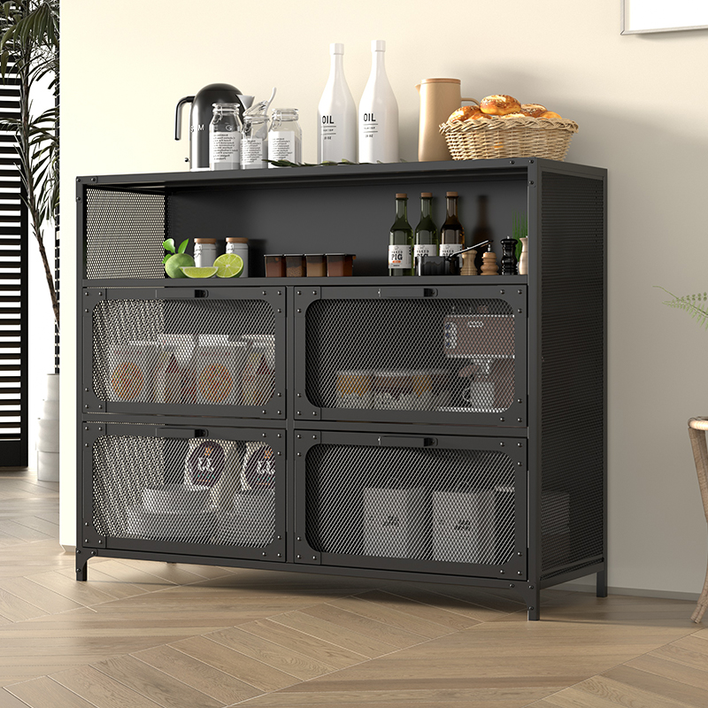 High Quality Steel Metal Wine Display Cabinet