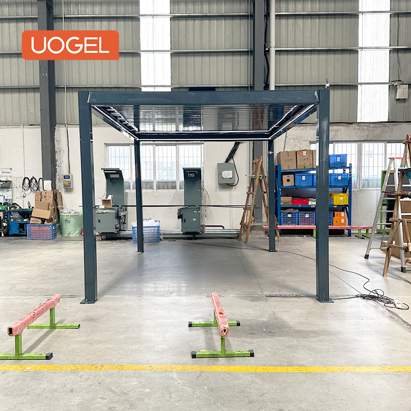 UOGEL C4 Aluminium pergola OEM ODMmodern garden outdoor electric aluminum alloy louvered gazebo