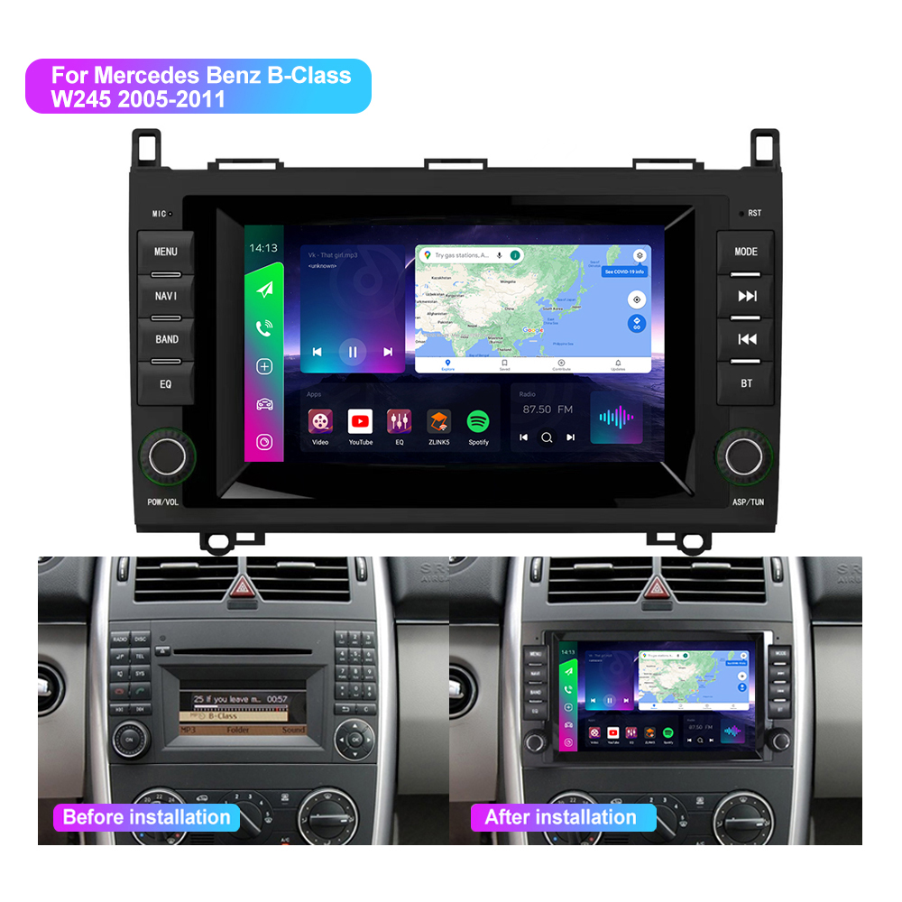 Jmance 7 inch Car Audio For Mercedes Benz B-Class W245 2005-2011 gps navigation car dvd player