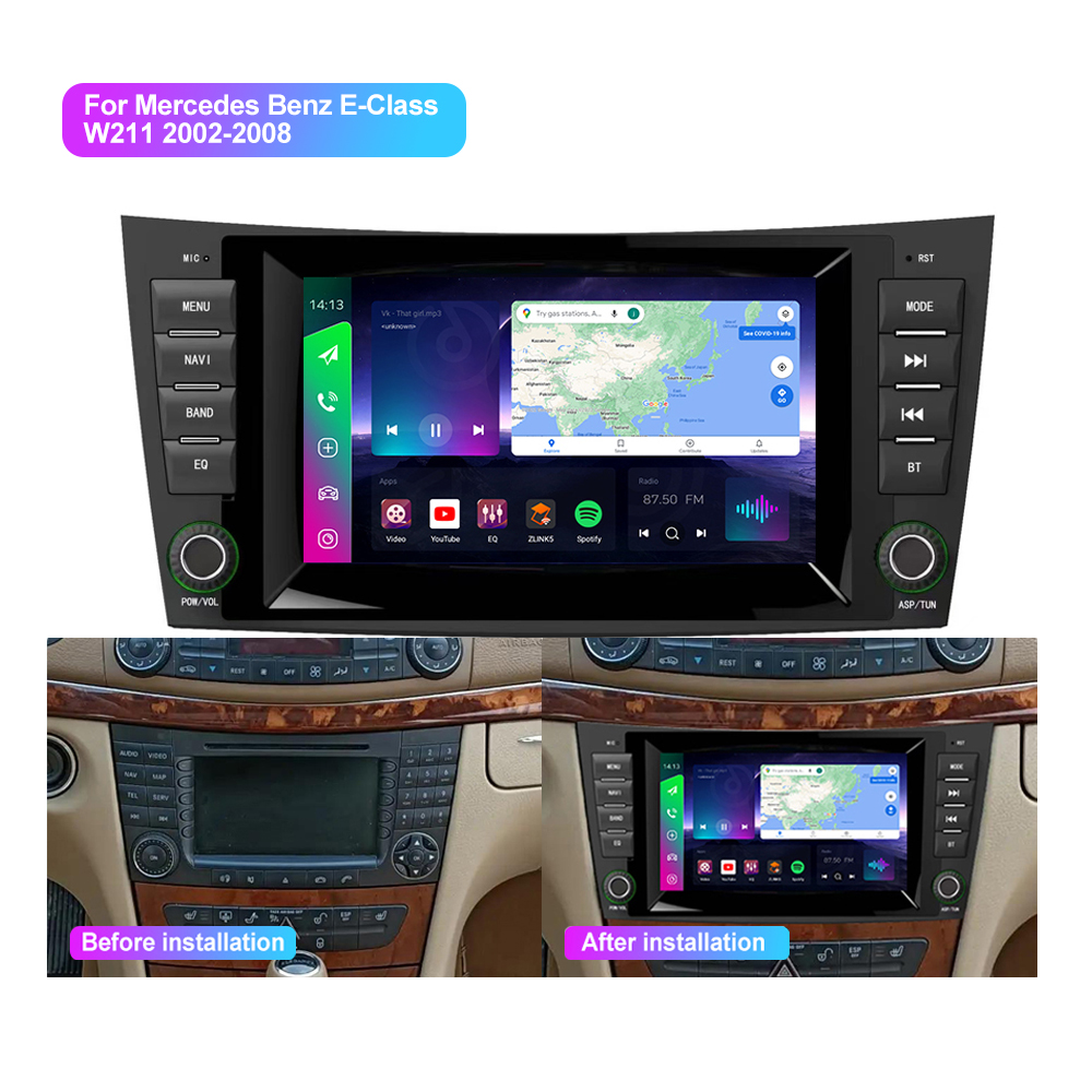 Jmance 4G BT5.0 2din android 7inch car screen radio system For Mercedes Benz E-Class W211 2002-2008