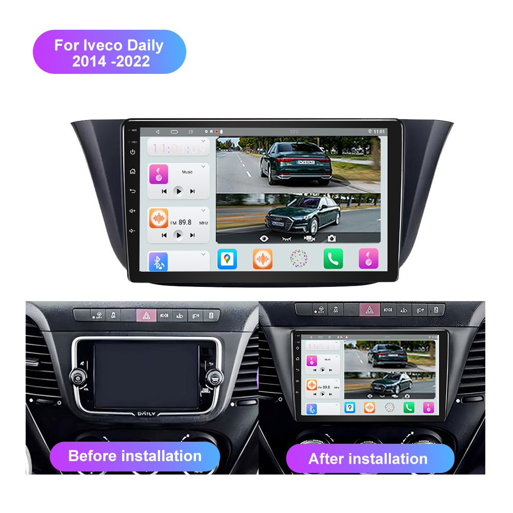 Jmance 9 inch Touch Screen 8 Core GPS Navigation Car DVD Player For Iveco Daily 2014 -2022