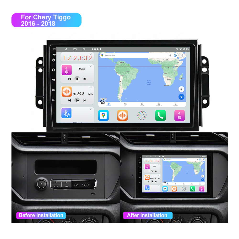 Jmance 9 inch 2 Din Car DVD Player For Chery Tiggo 3 2016-2018
