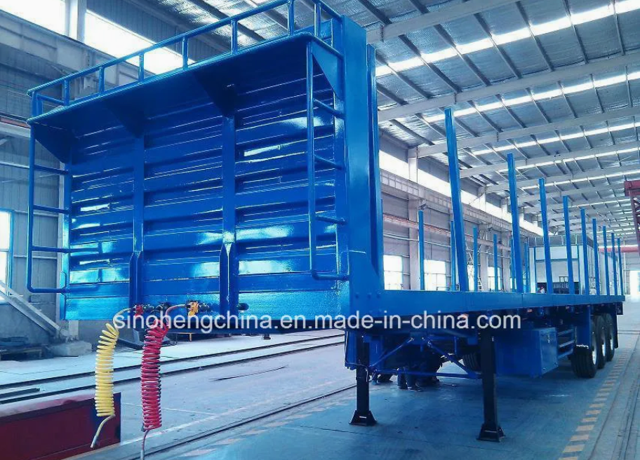 3 Axle Low Flatbed Semi Trailer