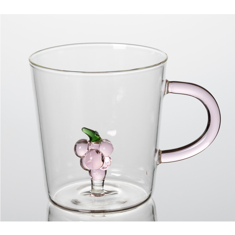 single wall glass cup Coffee cup and saucer, Espresso cup, coffee glass mug with saucer