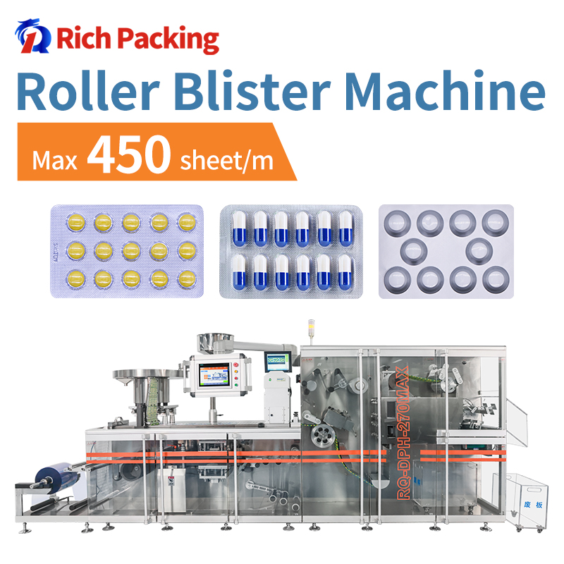 High Speed Roller Blister Packaging Machinery Alu Alu Alu Pvc Blister Packing Machine