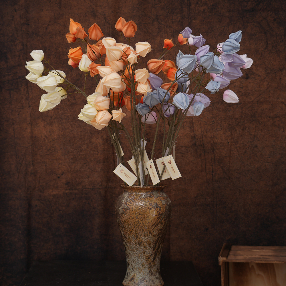 Transworld New Lantern Artificial Flower Spray Cheap Sale For Home Table decorations
