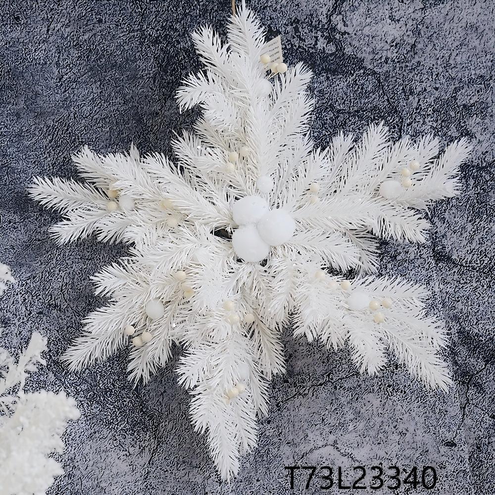 Transworld Aritificial Snowflake Decor Door/Wall Pendant For Christmas Party Decorations