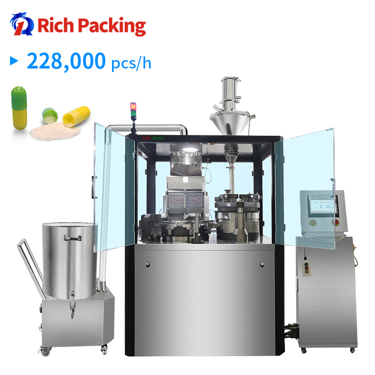 High Speed Capsule Making Machinery Hard Gelatin Capsules Filler Capsule Filling Machine