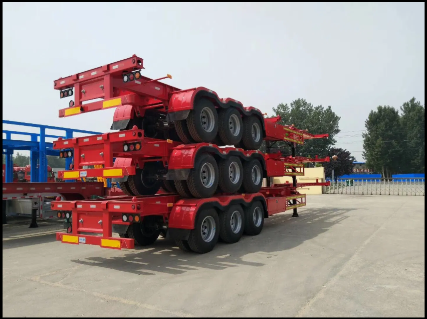 Flatbed Container Semi Trailer