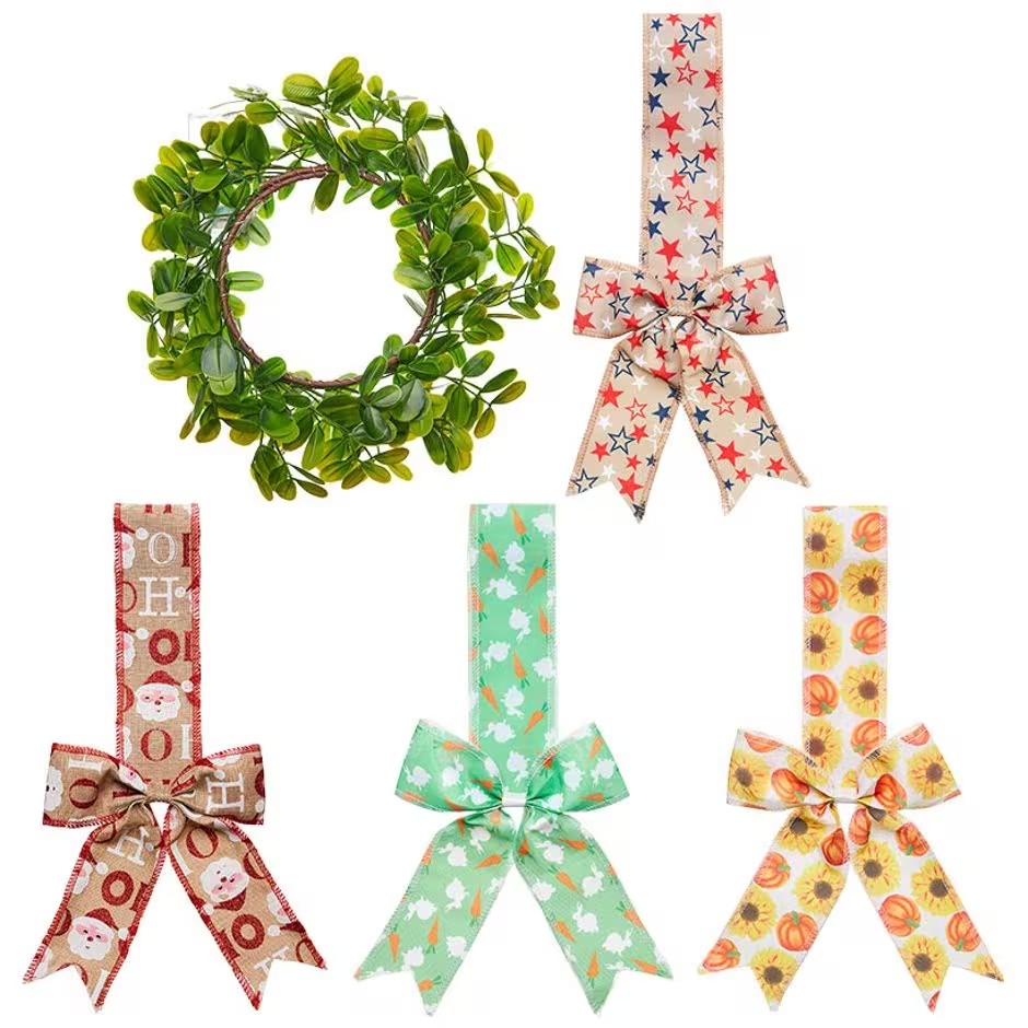 Transworld Artificial Wreath Beautiful Color Flower Wreaths For Home Garden Decoration