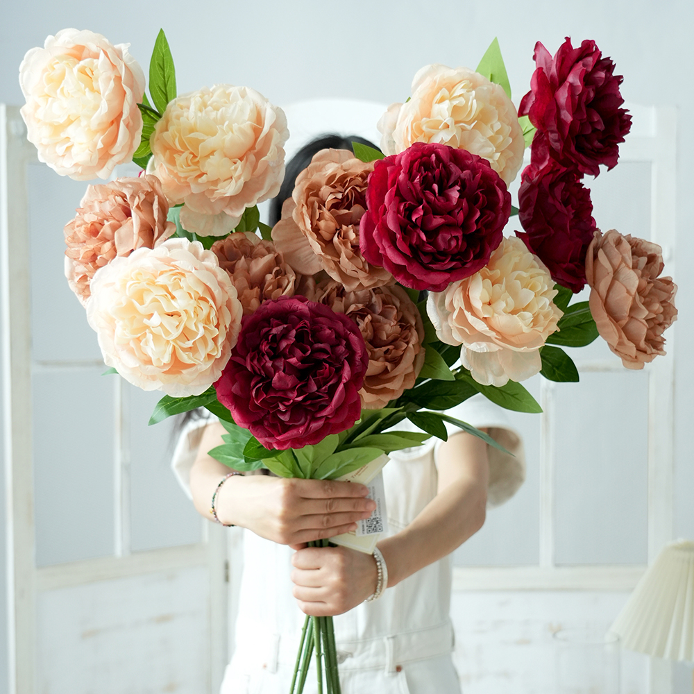 Transworld 13.5cm Flower-Diameter Artificial Flowers Silk Decorative flower For Wedding Home Decor
