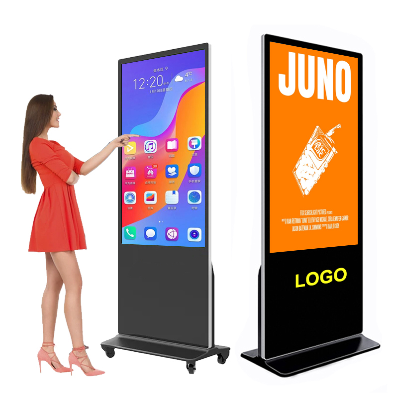 LCD HD Floor Stand Digital Touch Signage Screen