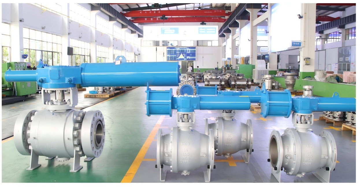 MED Side mounted fixed ball valve