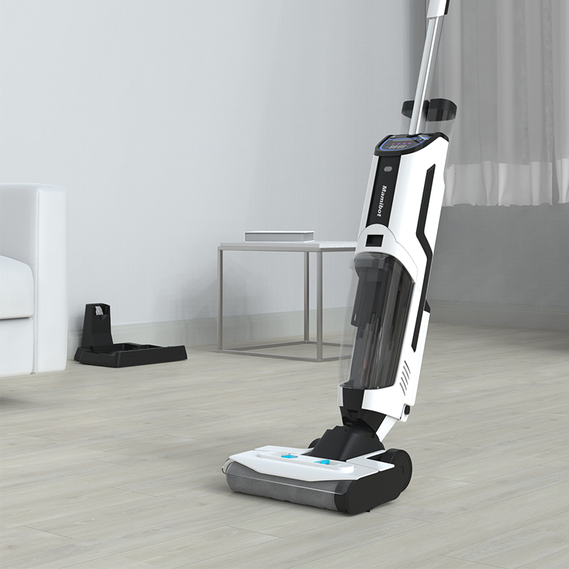 Wireless wet and dry floor washer