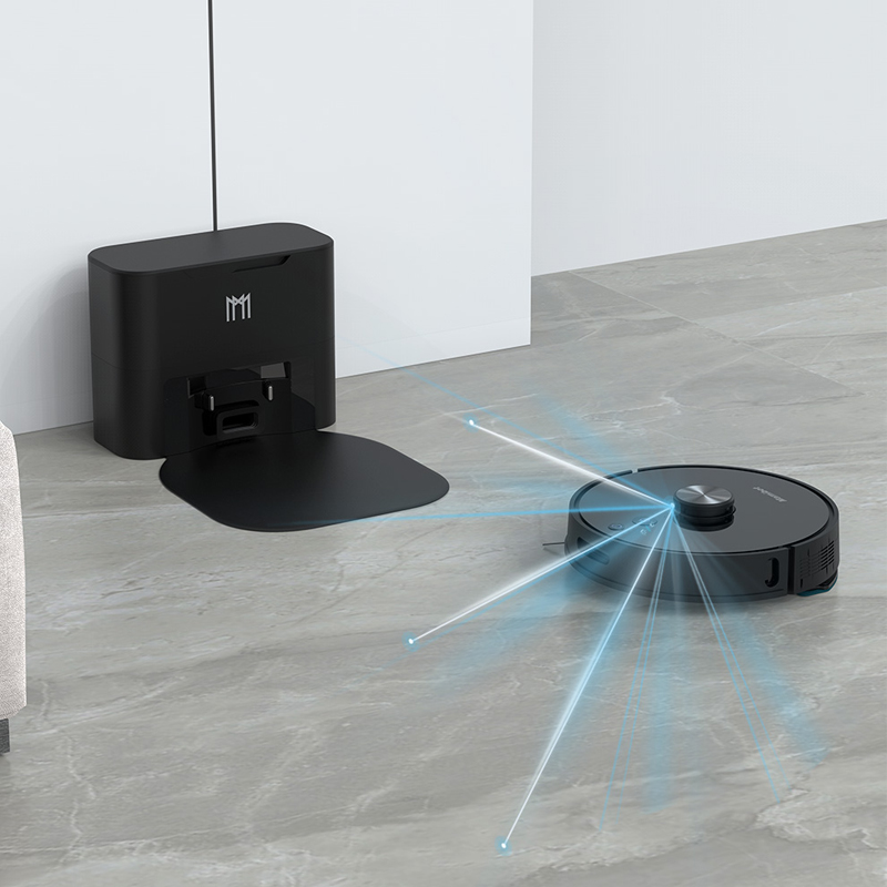 Mamibot Laser Robot Vacuum Cleaner EXVAC800S with Big Vacuum Power and Dust Self-empty