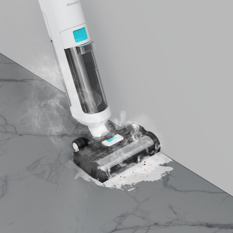 Mamibot Corded Steam Floor Washer with Sterilization and Mite Removal, Auto Drying Floor Cleaner