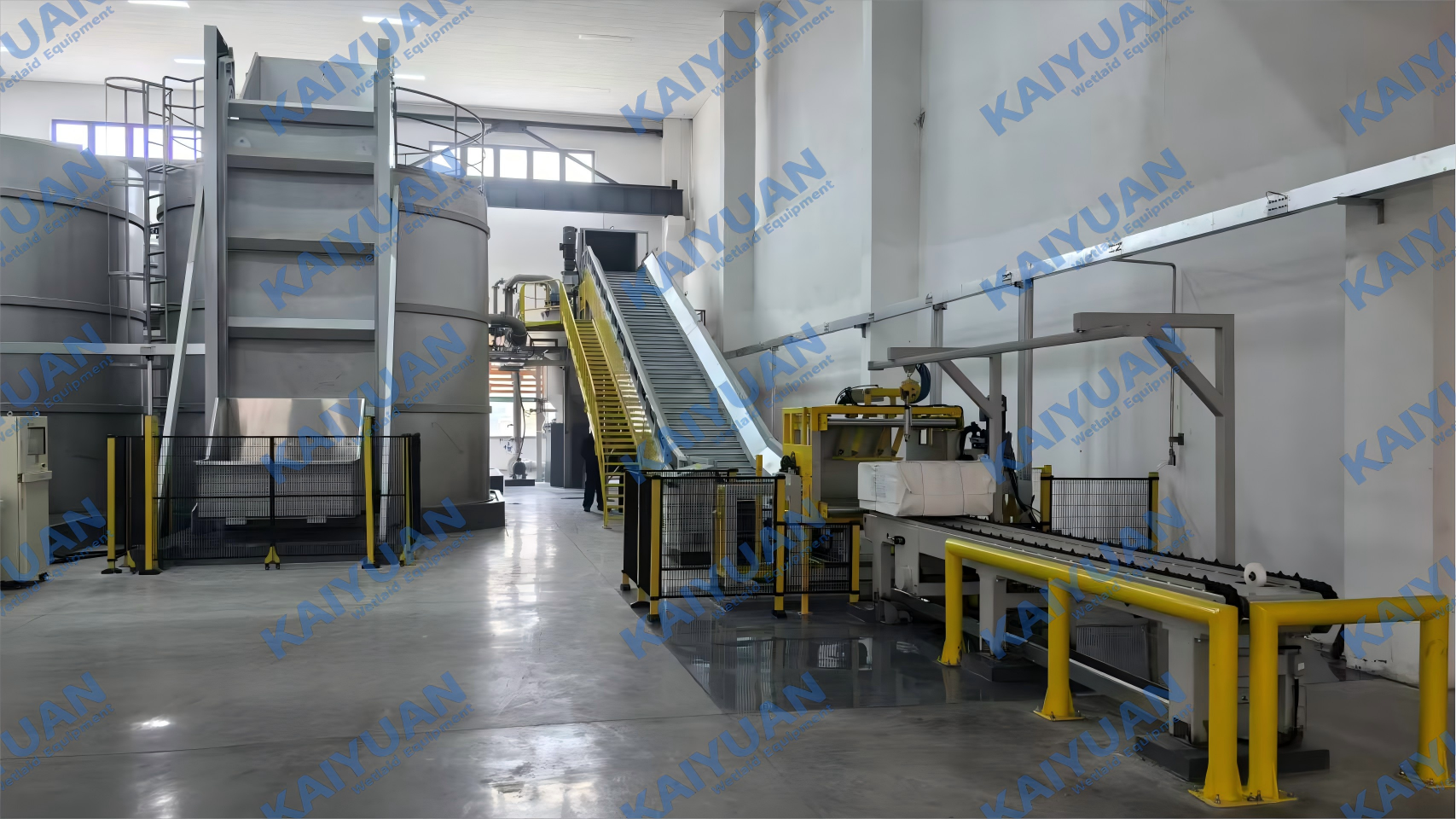 Jiaxing Kaiyuan Flushable wetlaid spunlace nonwoven production line Light industrial