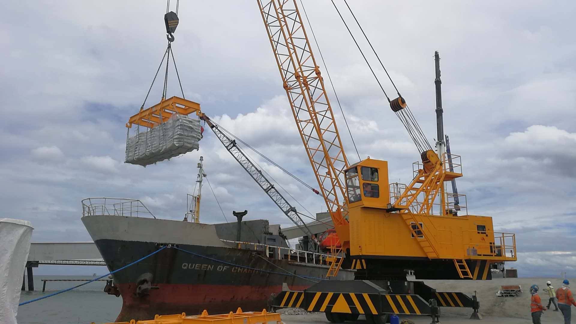 YIER Tyre crane, electric tyre-mounted crane, mobile crane, grab crane