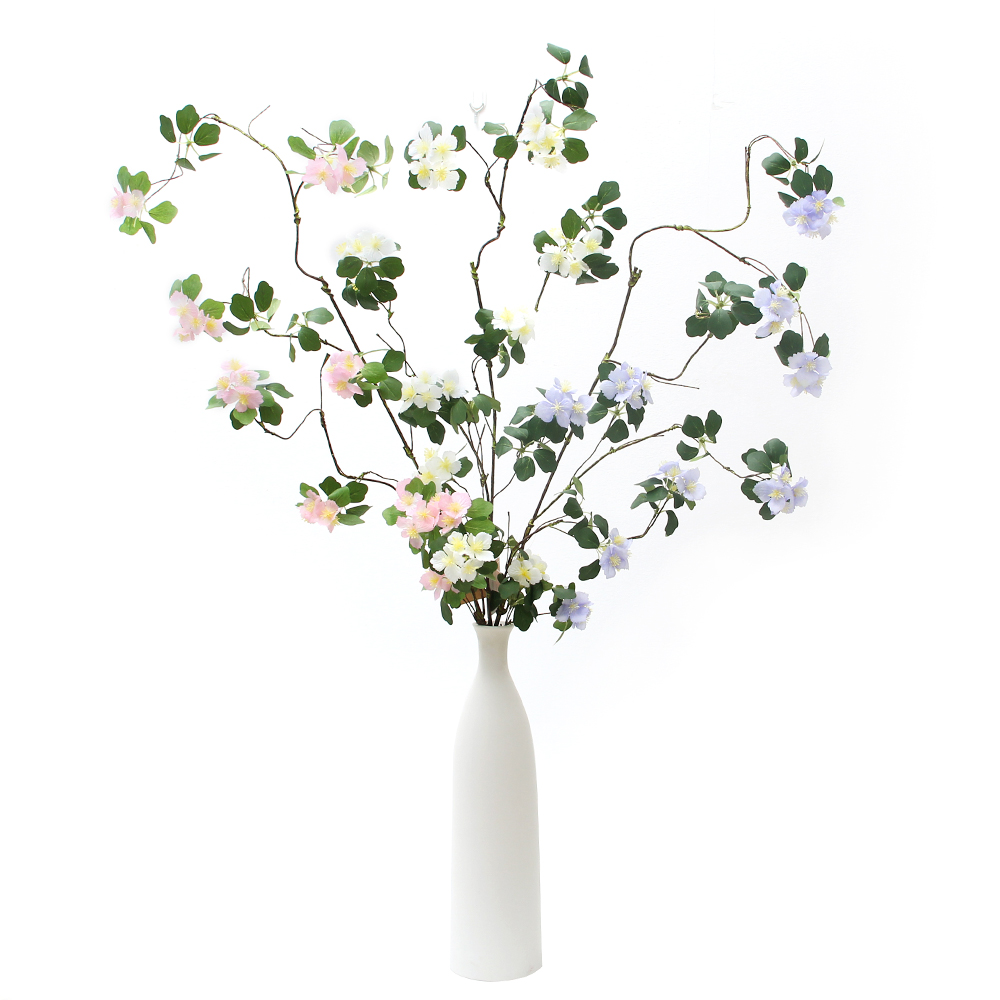 Transworld Artificial Long Branches Artificial Plants Decorative Flowers For Home Shop Decor