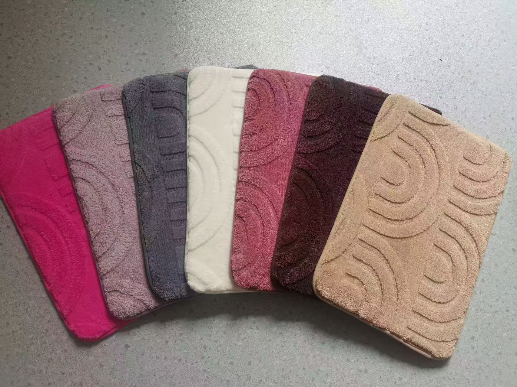Memory cotton bath mat