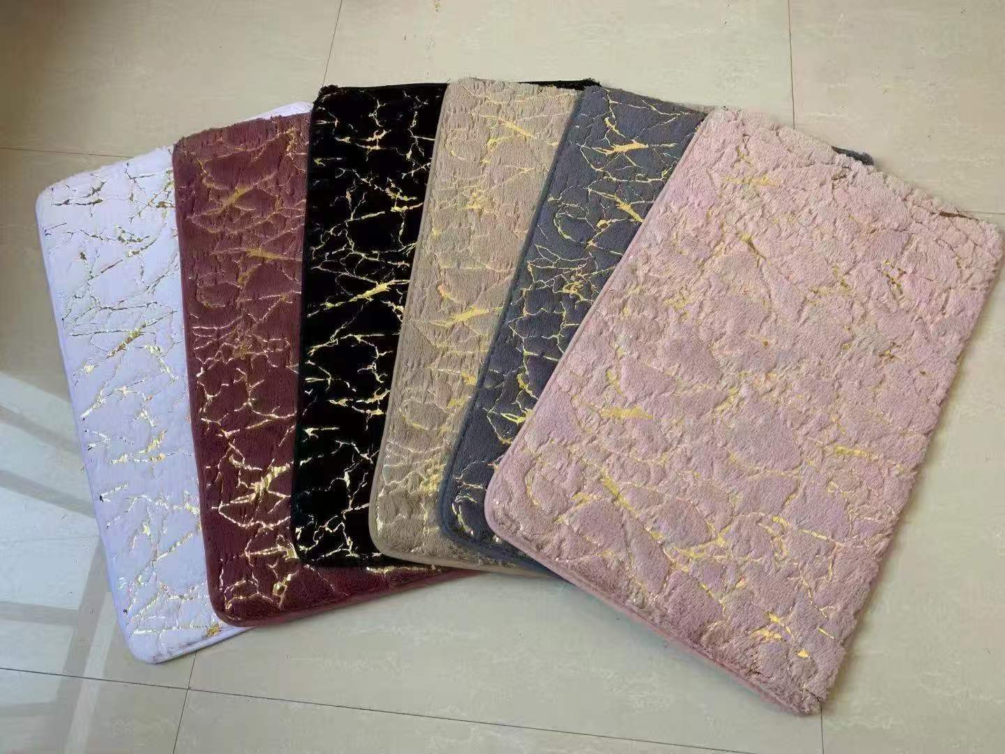 Memory cotton bath mat