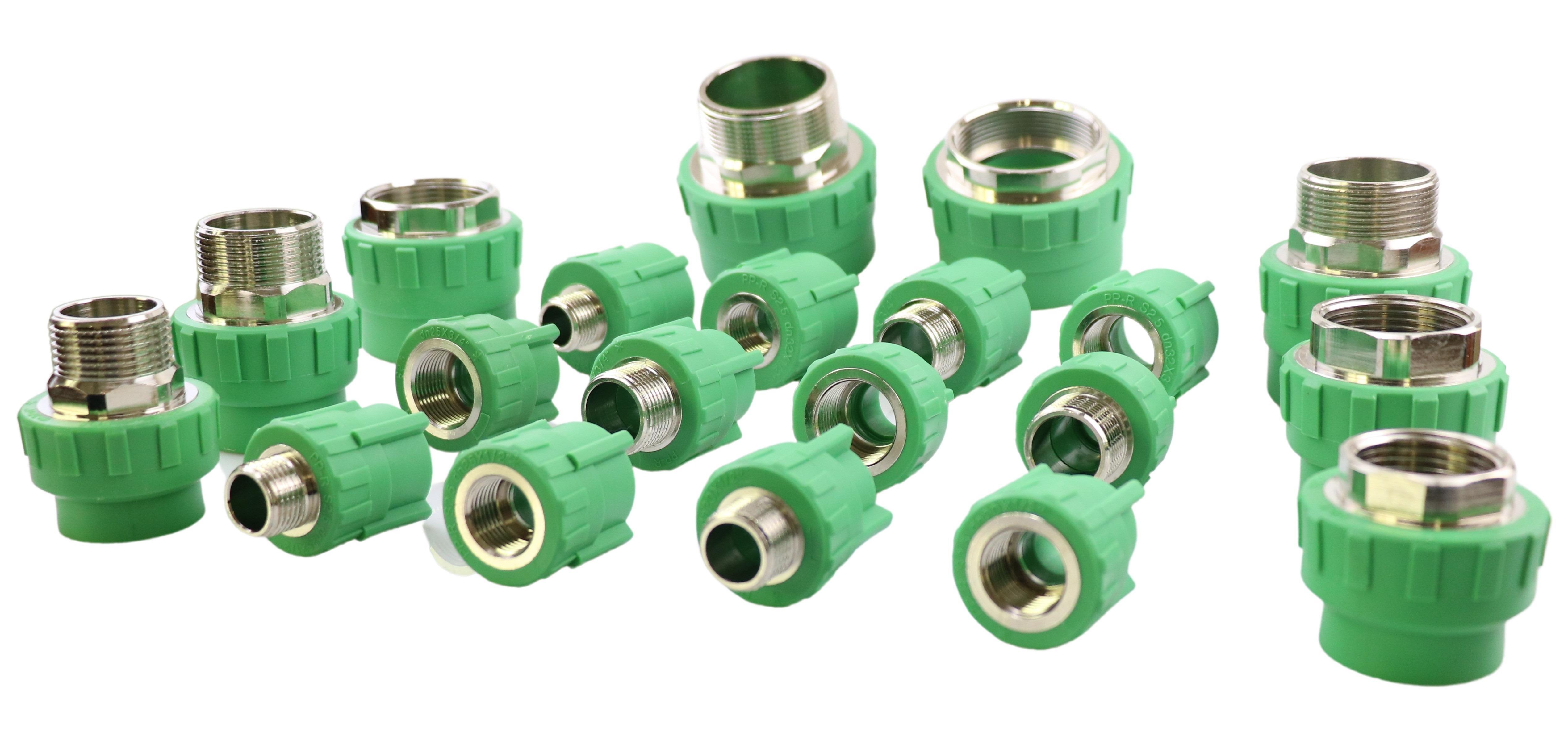 CE certified affordable PPR fittings for hot, cold and purified water supply pipes