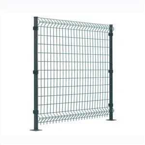 Galvanized 3D Panel Fence