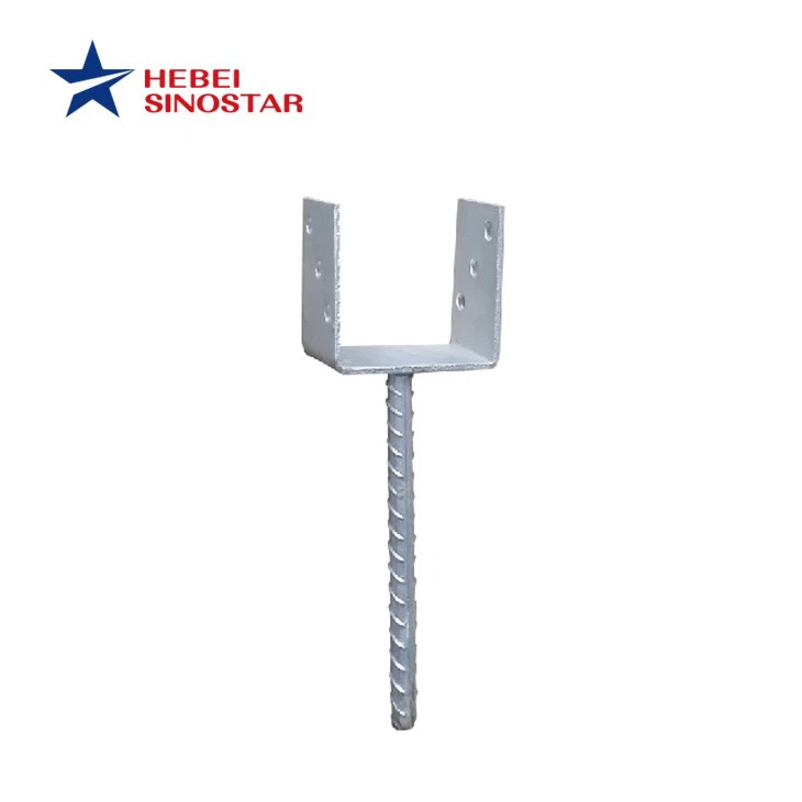 Fence post ground anchor