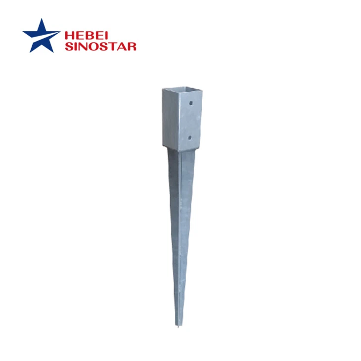 Ground screws for fence posts