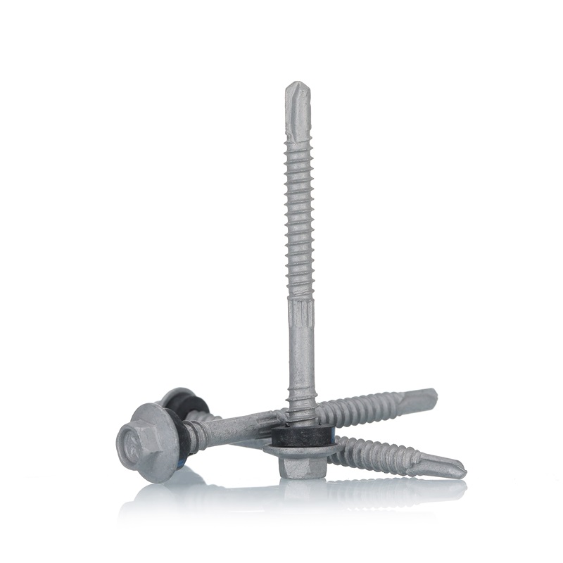 Hex Head with Rubber Washer Ruspert Coating Self Drilling Screw