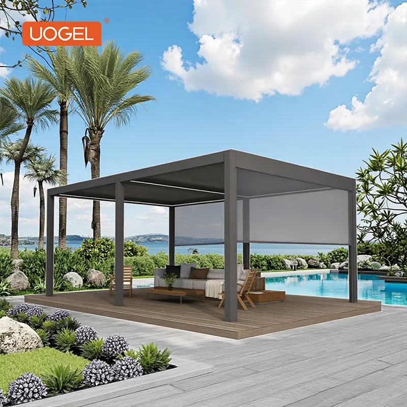 UOGEL Customizable Outdoor Pergola Vitr Ready-Made Pavilion & Gazebo for the Perfect Garden Decor