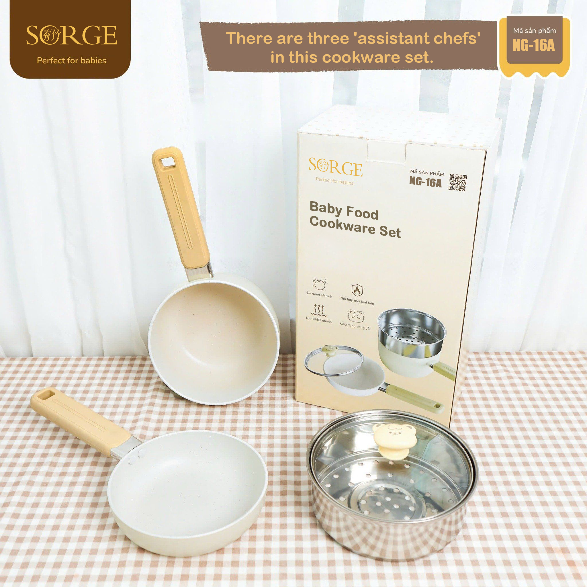 small size non-stick coating frying pan cookware set