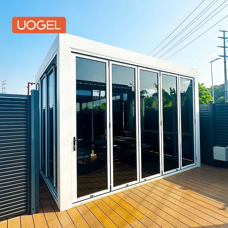 UOGEL A13 Motorized Outdoor Waterproof Bioclimatic Pergola A13 Made of 6063-T6 Aluminum