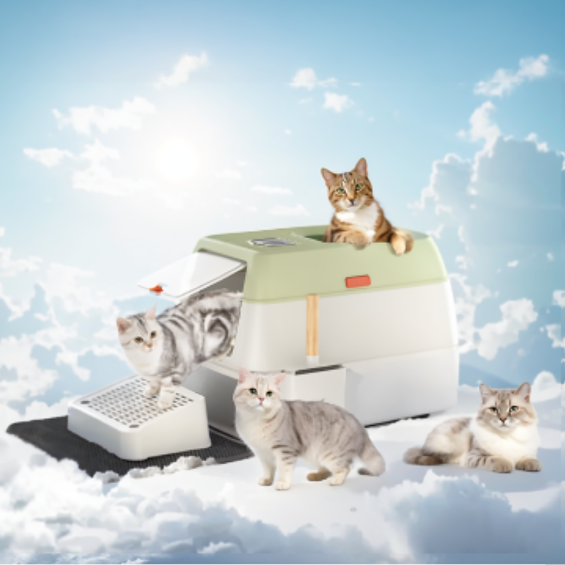 Wholesale price Cat toilet plastic Stainless steel large capacity cat litter box