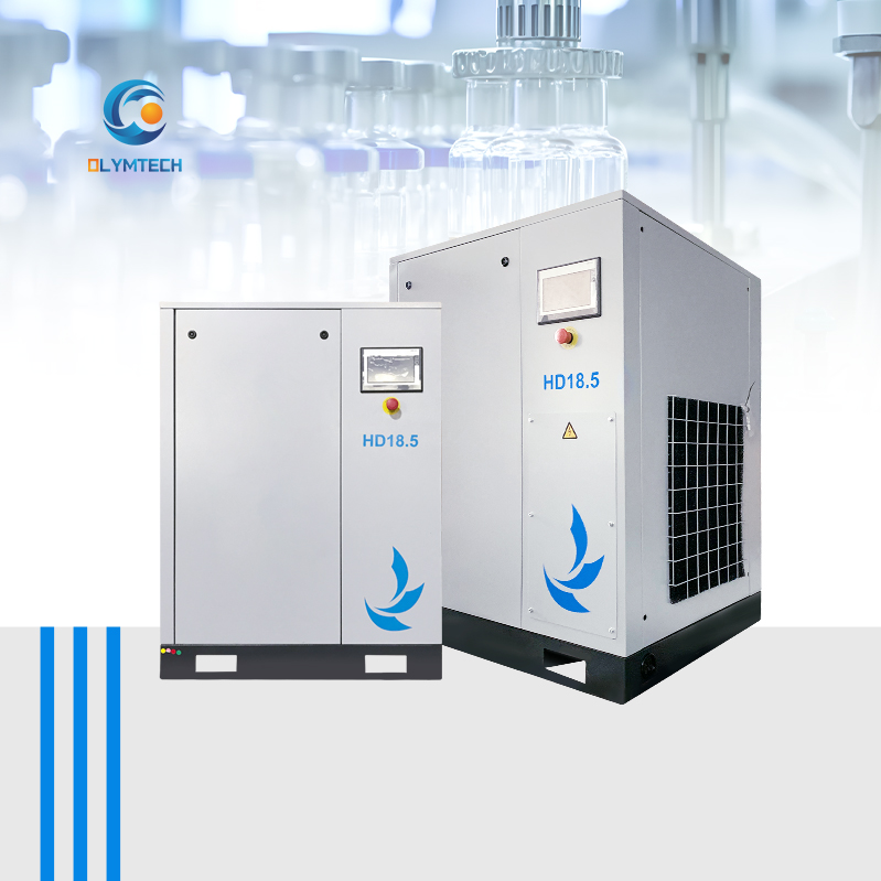 Olymtech 75hp Energy-Saving Electric Motors 55kw Rotary Screw Compressor
