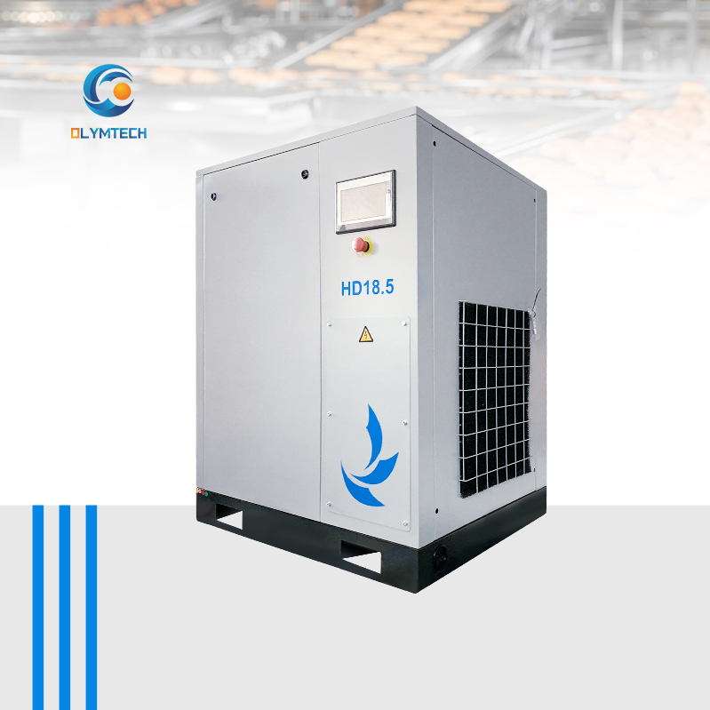 China Silent Fixed Speed Portable Industrial Rotary Screw Air Compressor Direct Drive