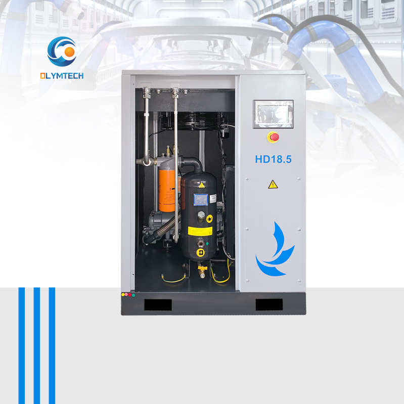 Silent Stationary Air Compressor with Energy Saving Industrial Screw Compressors for Industry