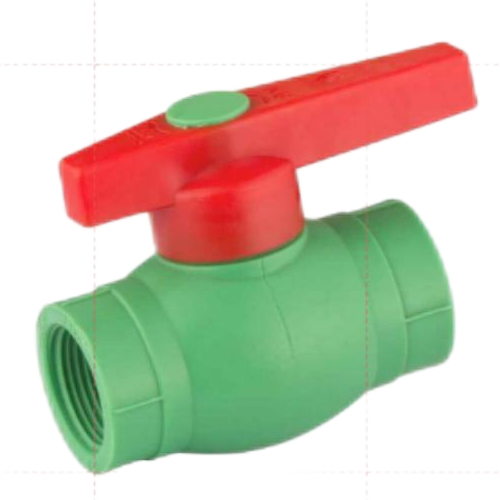 Hot and Cold Water Plastic Tube Fittings PPR Plastic Ball Valve