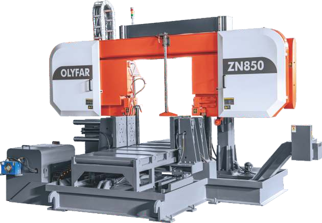 OLYFAR Double column horizontal metal band sawing machine(Section cutting)